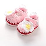 Baby Shoes,Amlaiworld Crib Crochet Casual Baby Girls Handmade Knit Sock Roses Infant Shoes (2)