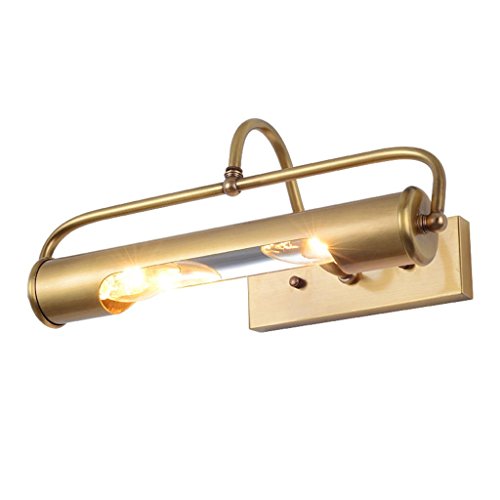Preisvergleich Produktbild Marcus R Caveggf Wandlampe Spiegelfrontleuchte Retro Einfach Alle Bronze Rechteck E14 Lampenfassung 35 * 15cm Bad Gang Galerie Keine Lichtquelle