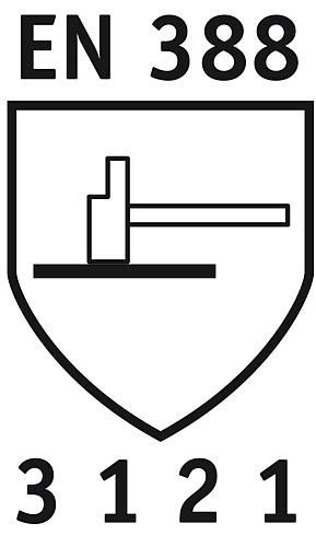 DEXTER 2 Mechanikerhandschuhe aus speziellem grauen Stretch-Gewebe, schwarze Latexschaum-Beschichtun Größe 8 (M) Damen Standard - 3