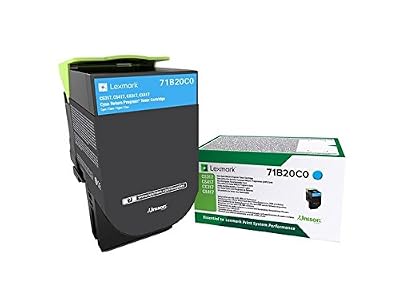 Lexmark 71B20C0 Cartouche de toner compatible avec Imprimante CS317 Cyan