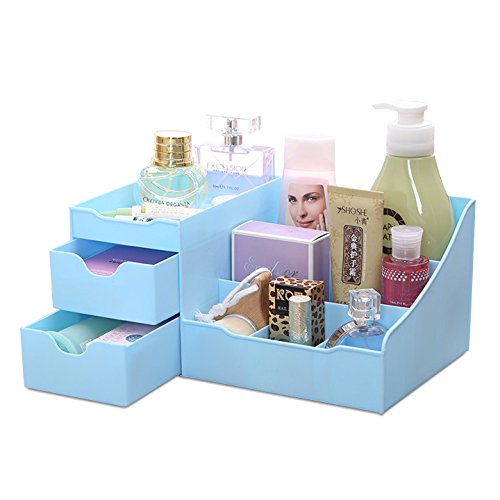 Uncluttered Designs Make-Up Organizer Mit Schubladen (Blau) - 2