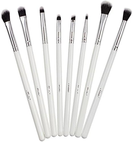 Matto Professional Makeup Eye Brush Set Eyeshadow Brushes 8-Piece(White) by Matto