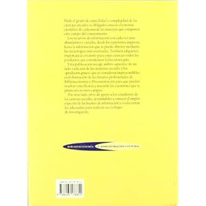 La información en ciencias sociales (Biblioteconomía y Administración Cultural)