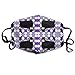 Produktbild Big Doggie Black On Purple Fabric (1899) Anti-dust Cotton Mouth Face Masks Mouth Cover for Man and Woman