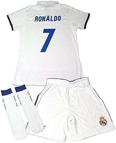 Official Replica REAL MADRID 2016-2017, Child's Cristiano Ronaldo Kit- Size: 4 years