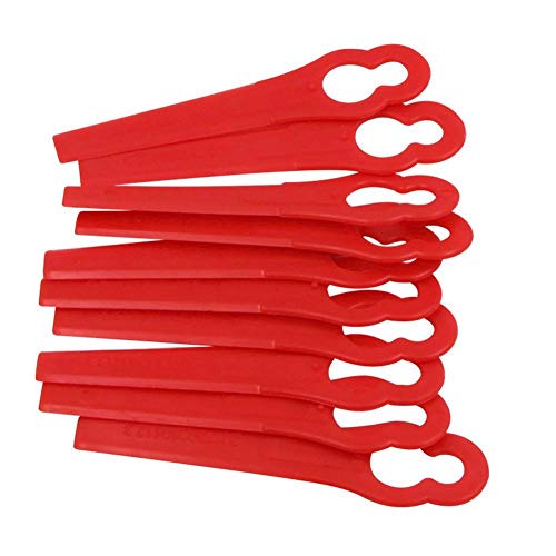 Preisvergleich Produktbild LIWEISDSDFS Kunststoff Rasenmäher Gartenmäher Rasenmäher Kunststoff Schneidmesser Schlüssel Kürbis Rasenmähermesser 10 Stück