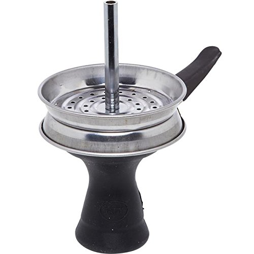 Preisvergleich Produktbild AMY Deluxe Hot Pan Set 7-Loch Silikon Kaminkopfset (Schwarz)