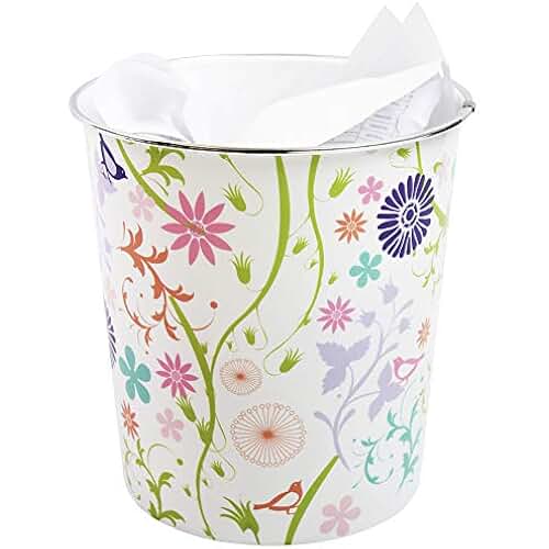 Amazon.co.uk white wicker waste paper basket