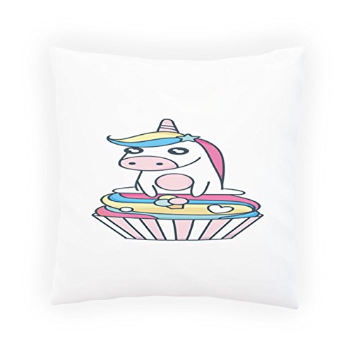 Pastel De Unicornio Mágico Almohada decorativa, Funda de cojín con inserto o sin, 45x45cm o870p