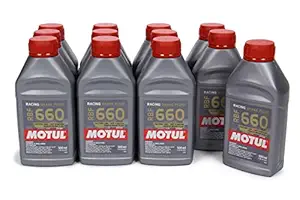 Motul 847205-12PK RBF 660 Factory Line Dot-4 100 Percent Synthetic Racing Brake Fluid - 500 ml, (Case Pack of 12)