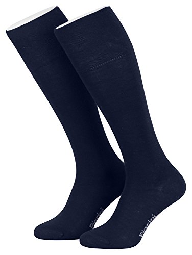 Piarini® - 4 pares de calcetines de ejecutivo largos - Azul marino - 47-50