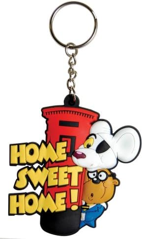 Danger Mouse Keyring. DM postbox PVC Keyring