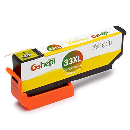 Gohepi 33XL Kompatibel für Druckerpatronen Epson 33XL 33, 2 Schwarz/Foto-Schwarz/Blau/Rot/Gelb 6er-Pack Arbeiten mit Epson XP-640 XP-530 XP-830 XP-645 XP-540 XP-900 XP-630 XP-635 Patronen - 6