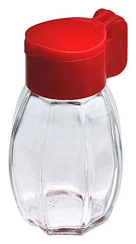 Home Xpert Salzstreuer aus Glas mit Klappdeckel aus Kunststoff, optimal als Camping Salzstreuer, farblich sortiert, 1 Stück