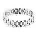 Produktbild Titan-Magnetarmband für Arthritis Schmerzlinderung Magnetarmband Magnetarmband Gesundheit Beste Herrenarmband (Color : Silver, Size : 23 * 1.1cm)