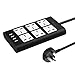 Price comparison product image Power Strip, Lidlife 6 AC Outlets USB Charger Surge Protector Extension Socket with Smart 4 USB Output Charging Station -2500W 220-250V 6.5 Feet Cord for Kindle,Galaxy S7 Edge / Note, iPhone 7 Plus/ 7 / 6S Plus / 6 /SE /5S/iPad Air mini etc.(Black)