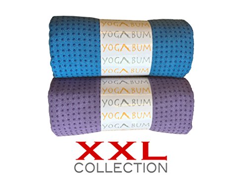 Yogabum Collection XXL Antidérapante Serviettes de Tapis de Yoga
