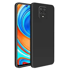 JGD PRODUCTS (Black) Soft Matte Silicone Camera Protection TPU Shockproof Back Cover Case for Redmi Note 9 Pro/Note 9 Pro Max