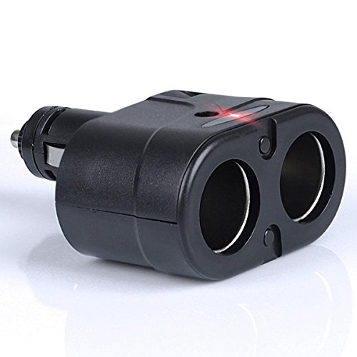 KFZ 12V/24V Auto Verteiler 2 Fach Zigarettenanzünder Adapter Ladegerät 60W für Handy Smartphone GPS Navigation – Ladesteckdosen LED - 3