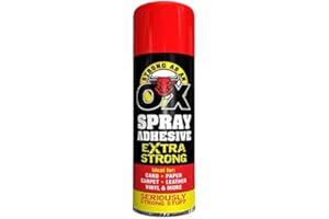 SUPERGIFT.COM Multi Purpose Spray/Carpet/Contact/Heavy Duty Adhesive Spray for Carpet Vinyl Cardboard foil Card Paper Leather Craft Fabric & Man More (Spray Adhesive)