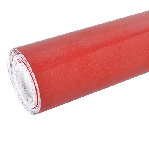 Rot Moebelfolie Klebefolie 5M x 61cm Schrankfolie Kueche Moebel Bad Dekofolie Klebe Folie Kuechenfolie Bastelfolie Selbstklebefolie Plotterfolie