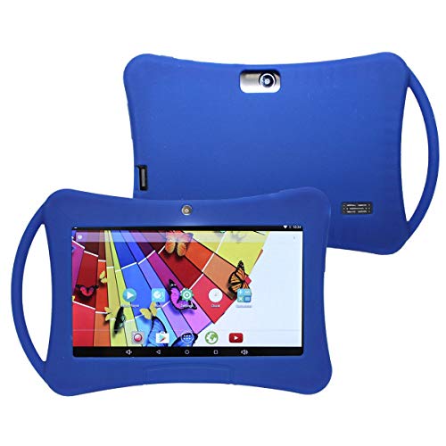 YONIS Housse Tablette en Silicone Protection 7' Enfant Universelle étui Renforcé Bleu