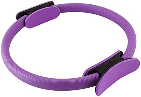 Heedul Magic Circle Yoga Pilates Ring Toning, Sculpting, Strength and Flexibility, Full Body Toning Power Resistance Fitness Circle, Thigh Toner Fitness Exercise Tools(Purple)