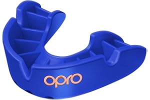 OPRO Protège-dents Niveau Bronze – Ajustement Essentiel – Boxe, MMA, Rugby, Hockey – Adultes et Enfants – Facile à Mouler Soi-Même – Garantie Dentaire Incluse