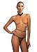 Produktbild Leg Avenue KI4009 - Halter Teddy mit Kettengeschirr und G-String Mesh, Einheitsgröße, schwarz/gold