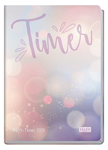 Preisvergleich Produktbild Häfft-Timer A5 JANUAR - DEZEMBER 2019 [Bubbles] Fadenheftung, Hardcover