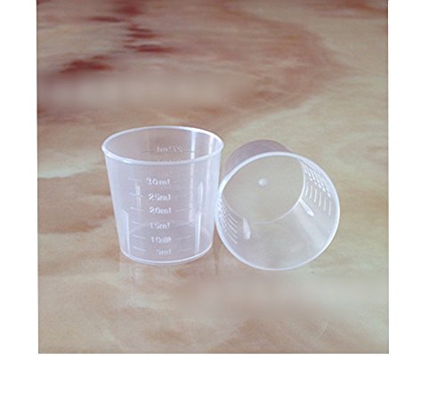 5pcs 30ml Plastic Liquid Messbecher Küche Kochen Medizin Messgerät