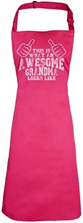 123t This Is An Awesome Grandma Looks Like (HOT PINK) APRON