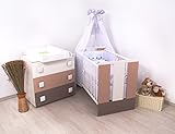 15Tlg. Kinderzimmer – Wickelkommode, Babybett, voll Ausstattung - 2