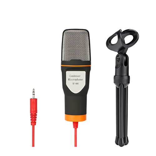 tonor 3,5 mm Klinkenstecker Kondensator Sound Mikrofon für Computer schwarz - 4