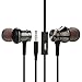 Price comparison product image Turkey Wired Earbuds, 3.5mm Stereo Metal Magnet Sport Earphones Noise Cancelling Built in Mic Headset Headphone for Samsung Galaxy S8 S8+ Note8, HP, HTC, Lenovo,LG And Ect. (Black)