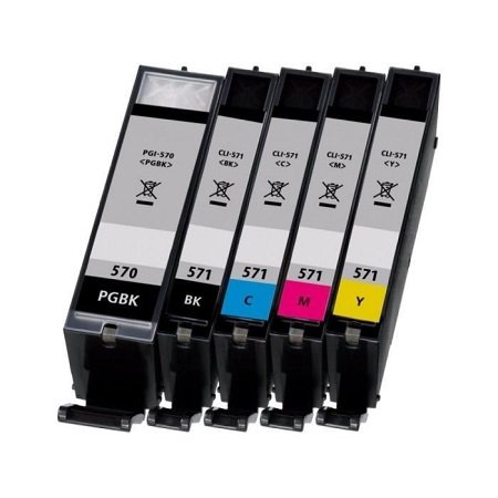 Preisvergleich Produktbild Pack 5 Patronen Generika Canon pgi-570 / cli-571