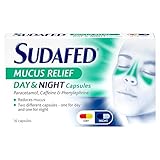 Sudafed Mucus Relief Day & Night Capsules, 16-Count