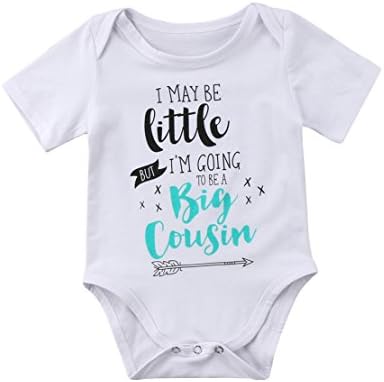 Baby Girls Boys Romper for Cousins Matching Outfit Set Big Cousin Onesies Gift