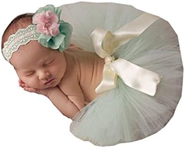 Newborn Baby Girls Photography Prop Flower Headband Tutu Skirt By Xselector