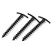 Produktbild Erduo Leichtes Outdoor Ultralight Camping Zelt Stakes Pegs Pins Kunststoff Nylon Schraube Spiral Nails Awning Trip Kit - Schwarz
