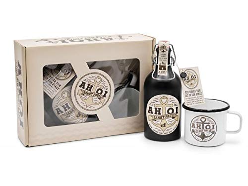 Preisvergleich Produktbild AHOI Rum Sankt Pauli - Geschenkset mit AHOI Becher