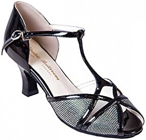 Electric Ballroom Karen Social Peep Toe Shoes 5.5 Black