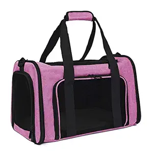 Brands Cat Carriers Dog Carrier Pet Carrier for Small Medium Cats Dogs Puppies of 19 Lbs, TSA Airline Approved Small Dog Carrier Soft Sided, Collapsible Puppy Carrier Pink