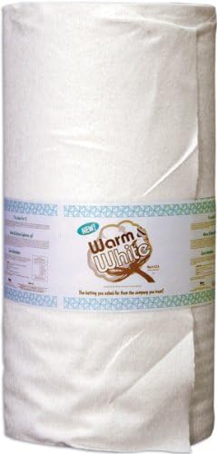 The Warm Company Cotton Batting by-The-Yard Crib Size 45 in x 40 yd, White, X40