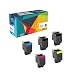 Produktbild Do it Wiser ® 5 Toner XL Kompatibel zu Lexmark CS310n CS310dn CS410n CS410dn CS410dtn CS510de CS510dte | 70C2HK0 70C2HC0 70C2HM0 70C2HY0