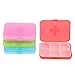 Produktbild MagiDeal 4 Stück-Set Pillenbox / Tablettenbox 6 Fächer Pillendose Tabletten Organizer Box