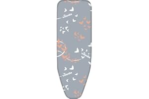 Vileda 172217 Housse de planche à repasser 2 en 1 de qualité supérieure, adaptée aux planches de 110 à 130 x 30 à 45 cm, ‎Multicolore