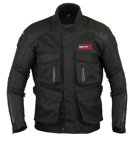 Gearx Hombre Protección Motocicleta Chaqueta Impermeable - G