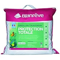 Blanrêve TRPROHP000140 - Cabezal de cama (140 cm, antimanchas y antiácaros), color blanco