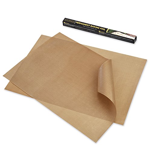 GOURMEO Dauerbackfolie (2er Set, 36 x 42 cm), einfach zuzuschneiden, spülmaschinenfest, umweltschonend | 2 Jahre Zufriedenheitsgarantie | Dauerbackfolie, Backpapier wiederverwendbar